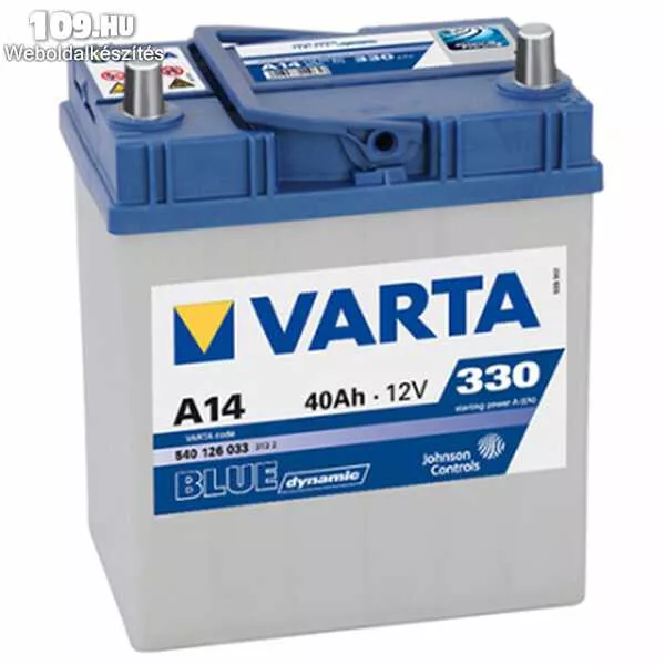 VARTA Blue dynamic Asia 12V 40Ah szgk akkumulátor jobb+